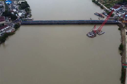 Bihu Bridge in Yangzhou of Longtan River Crossing Project