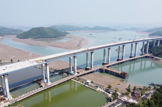 Shacheng Bay Sea Crossing Bridge in Fuding