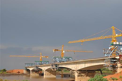 Highway and Railway Bridge in Sina, Sudan