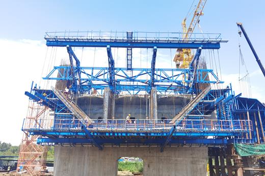 Cable-stayed Bridge of Abay River in Ethiopia