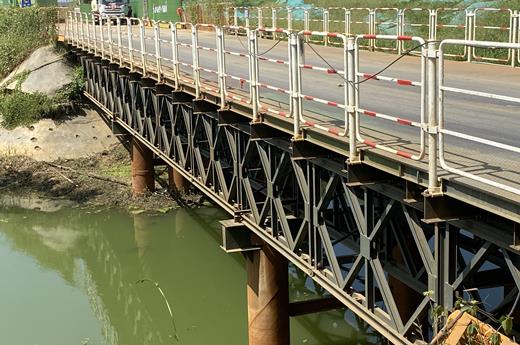 New Dyke Constructed in Yonglianwei of Returning Polder to Lake Project of Gucheng Lake in Gaochun District, Nanjing