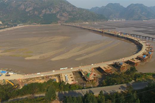 Dayuwan Bridge of Section 8 of Rui'an to Cangnan Section in Wenzhou of Ningbo-Taizhou-Wenzhou Expressway