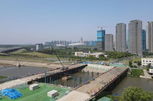 江北新区镇南河路跨七里河桥梁工程项目